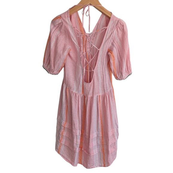 Lemlem x H&M Striped Linen Mini Dress - Picture 3 of 5